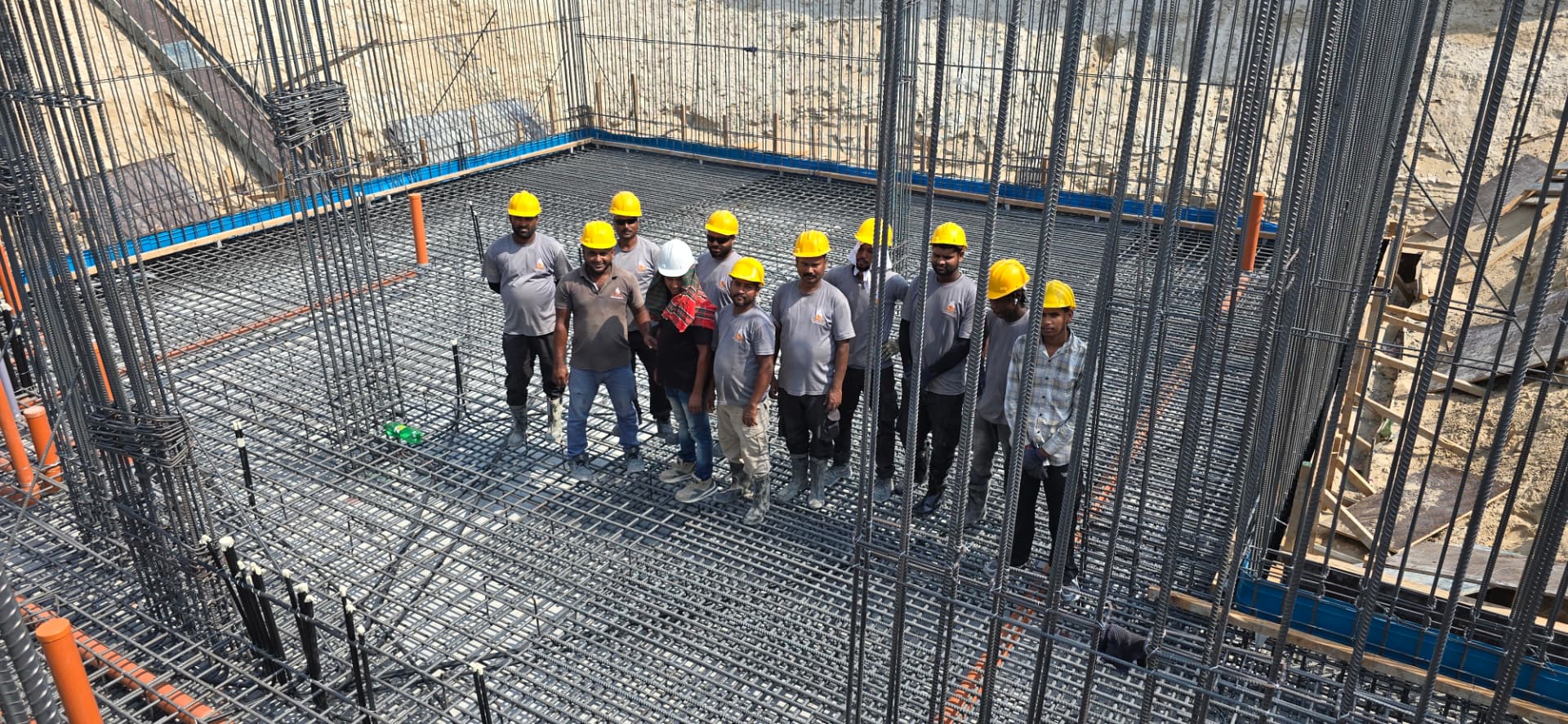 Silver Town site team on a reinforced foundation raft